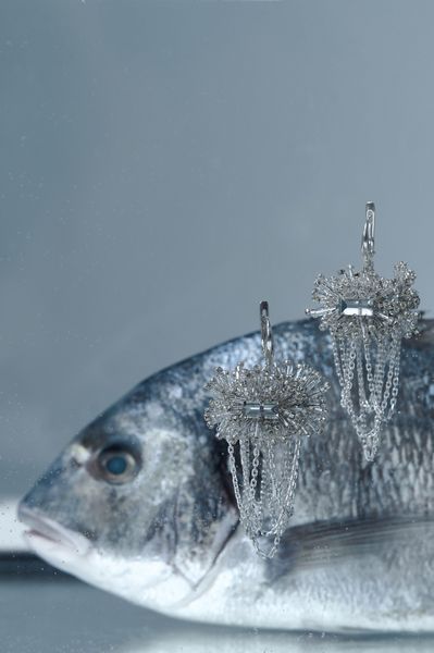 Срібні сережки "Скарби океану" silver-1 фото